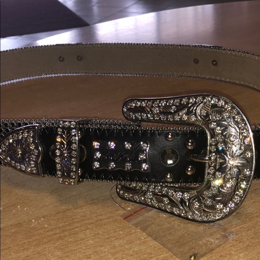 Black and Silver Belt